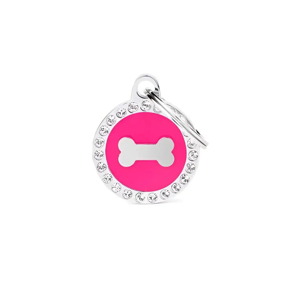 Medaglietta Glam - Fucsia / Osso - Medagliette