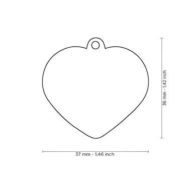 Medaglietta Shine Cuore - L - Medagliette