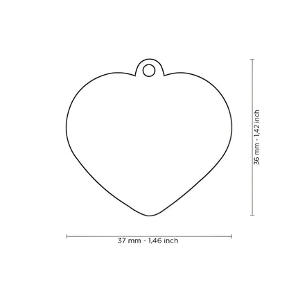 Medaglietta Shine Cuore - L - Medagliette
