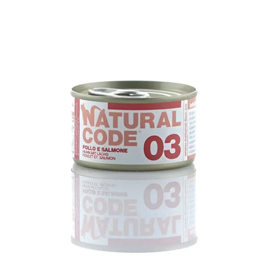 Natural Code 03 Pollo e Salmone - 85 Gr - Super Premium