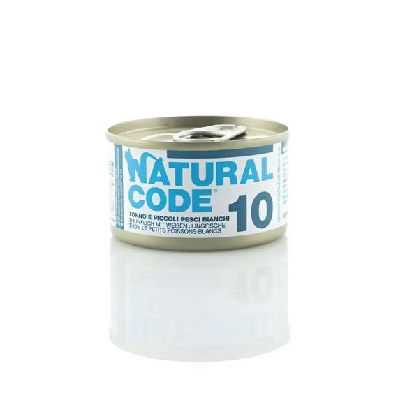 Natural Code 10 Tonno e Piccoli Pesci Bianchi - 85 Gr - Super Premium