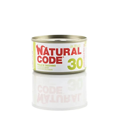 Natural Code 30 Pollo e Tacchino in Jelly - 85 Gr - Super Premium