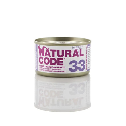 Natural Code 33 Tonno Orata e Mela in Jelly - 85 Gr - Super Premium