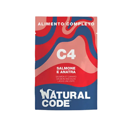 Natural Code C4 Salmone e Anatra - 70 Gr - Super Premium