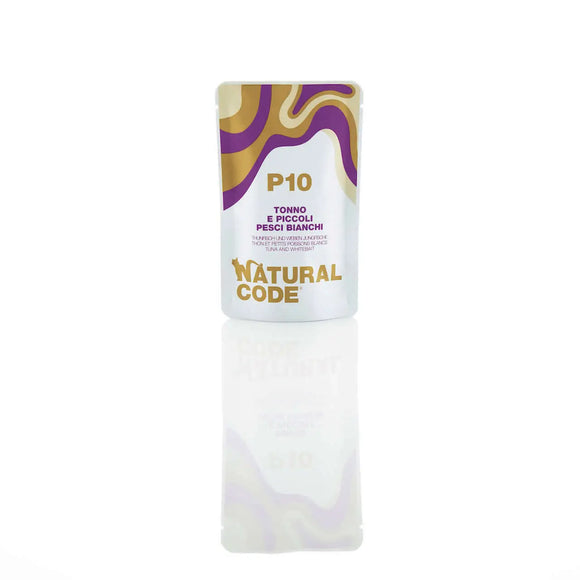 Natural Code P10 Tonno e Piccoli Pesci Bianchi - 70 Gr - Super Premium