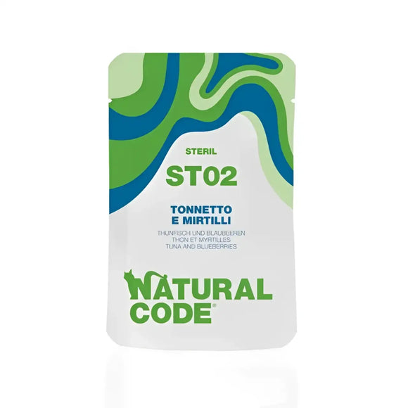 Natural Code Steril 02 Tonnetto e Mirtilli - 70 Gr - Super Premium