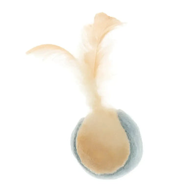 Palla in tessuto con piume - 1 Pz - Giochi