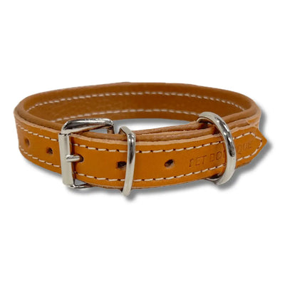 Pet Boutique - Collare in cuoio Urban - Nude / XXS - Collari