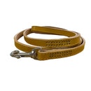 Pet Boutique - Elegant Guinzaglio in cuoio - Senape / XS-S - Guinzagli