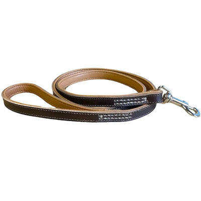 Pet Boutique - Elegant Guinzaglio in cuoio - Testa di Moro / XS-S - Guinzagli