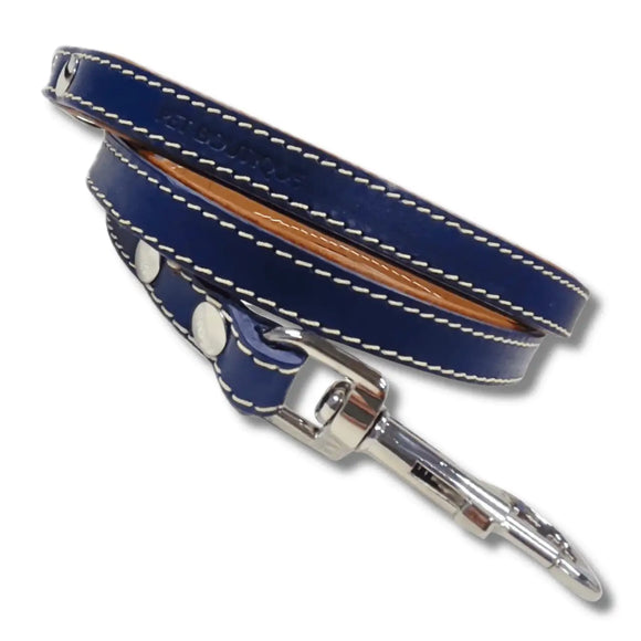 Pet Boutique - Guinzaglio in cuoio Urban - Blu navy / S - Guinzagli