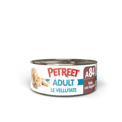 PETREET Vellutata A84 Pollo e fegatini - 70 Gr - Super Premium