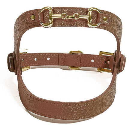 Pupet Couture - arnés de piel con broche