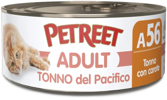 Petreet A56 Atún del Pacífico y carote 70 gr
