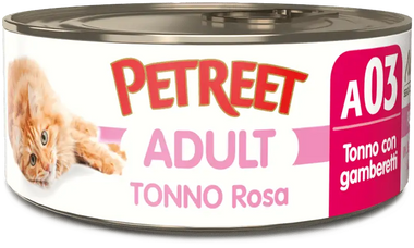 Petreet A03 Thunfisch rosa und gamberetti 70gr
