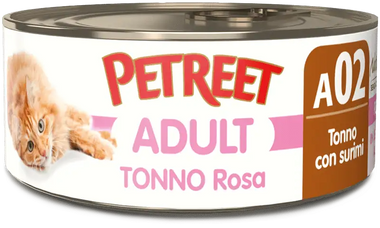 Petreet A02 Thunfisch rosa und Surimi und Hummer70 gr