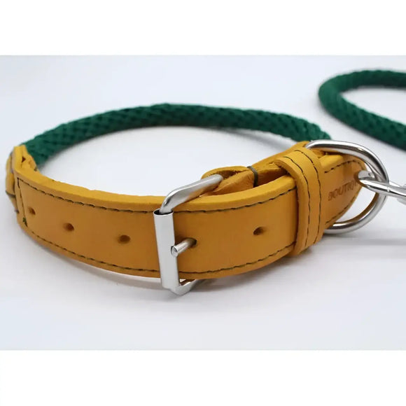 Sailing Line set in Corda Verde Oliva & Senape - Guinzagli