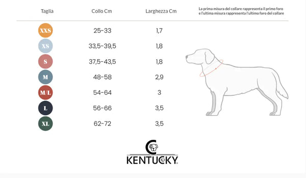 Kentucky - Collare per cani con perle fatte a mano
