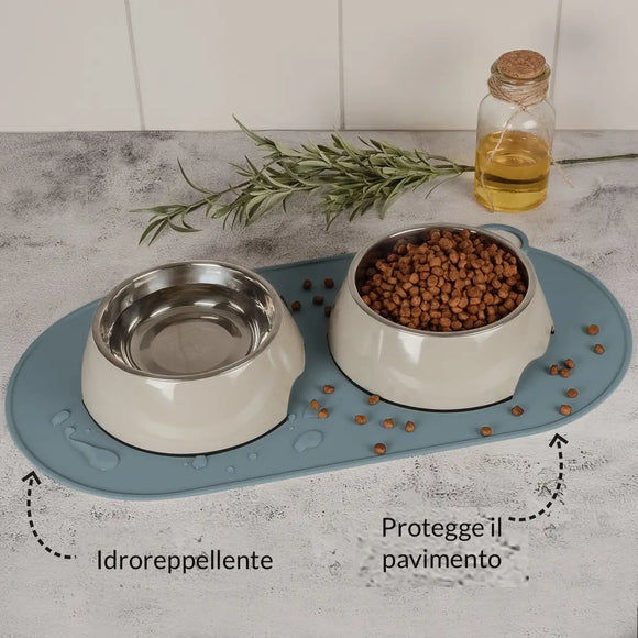 Ne&No® tappetino moderno in silicone antiscivolo per cani e gatti
