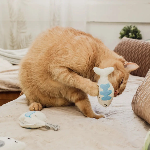 Ne&No - Jouet pour chats Set de 3 peluches à la valériane