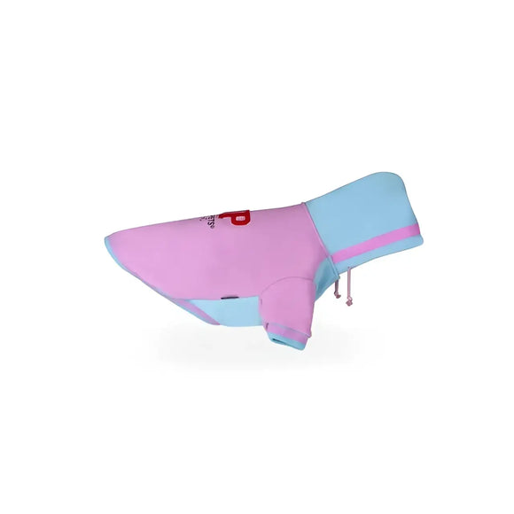 United Pets - BULL - Felpa con cappuccio in cotone - Azzurra e Rosa / 25 Cm - Maglioncini