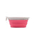 United Pets LEAF BOWL - Ciotola da Viaggio pieghevole in Silicone - Tortora/Rosa - Ciotole