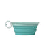 United Pets LEAF BOWL - Ciotola da Viaggio pieghevole in Silicone - Acquamarina - Ciotole