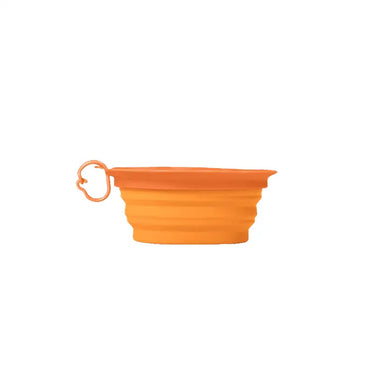 United Pets LEAF BOWL - Ciotola da Viaggio pieghevole in Silicone - arancione - Ciotole