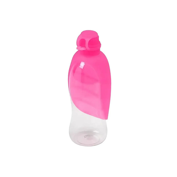 United Pets LEAF - Dispenser acqua da Viaggio in silicone - Rosa - Ciotole