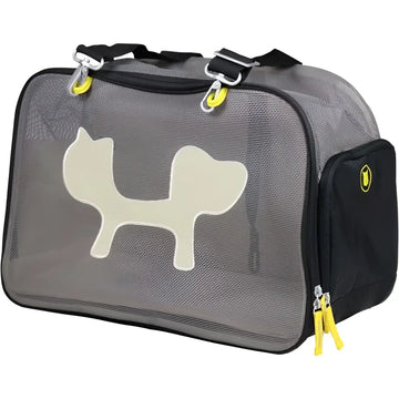 United Pets Mesh Bag - Trasportino per Gatti - NERO E GIALLO - Trasportini