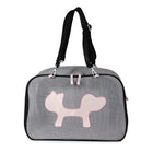 United Pets Mesh Bag Xtra - Trasportino per Cani - Nero/Rosa - Trasportini