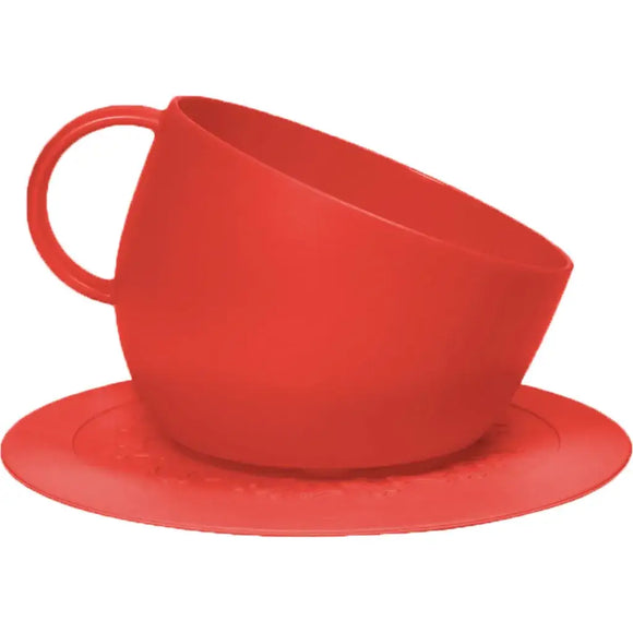 United Pets Set Tazza CUP 2500ml + Tappetino sottociotola - Rosso - Ciotole
