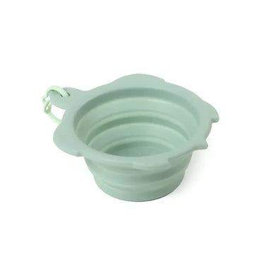 United Pets Turtle bowl - Ciotola da Viaggio pieghevole in Silicone - Verde - Ciotole