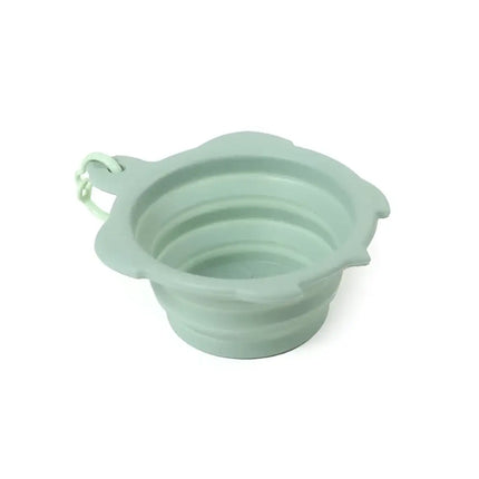 United Pets Turtle bowl - Ciotola da Viaggio pieghevole in Silicone - Verde - Ciotole