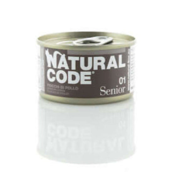 Pet Boutique - NATURAL CODE Gatto Senior 01 Fiocchi di Pollo